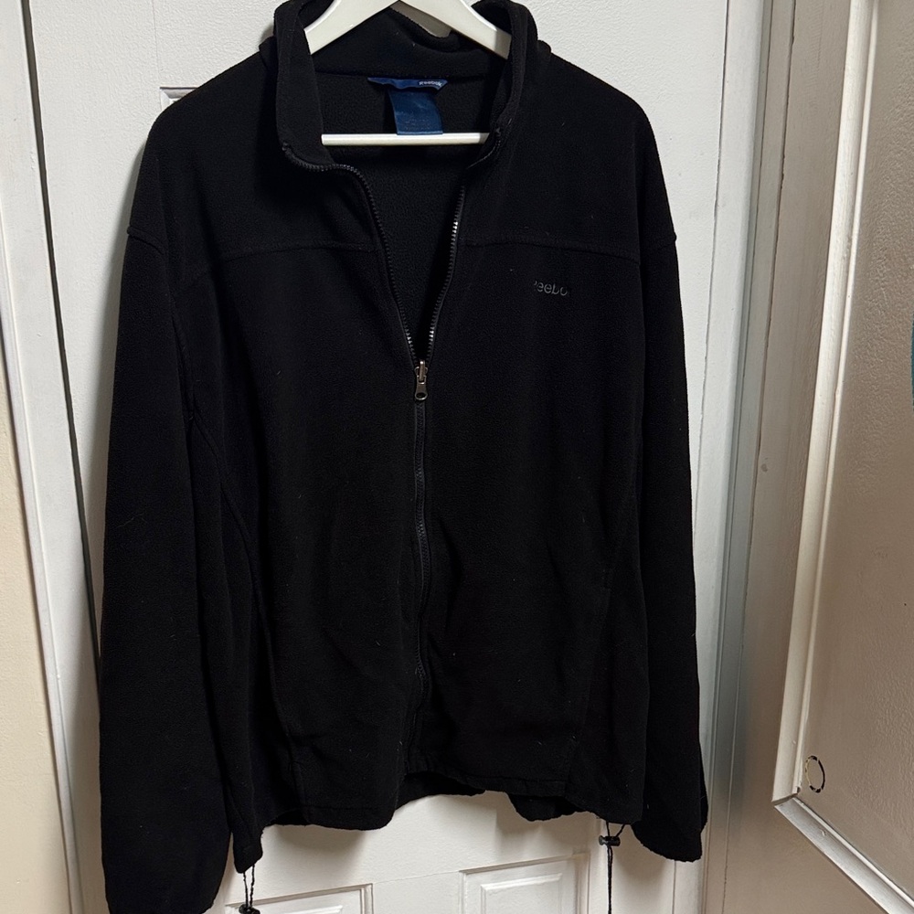 Reebok Men's Black Zip-Up Sweater